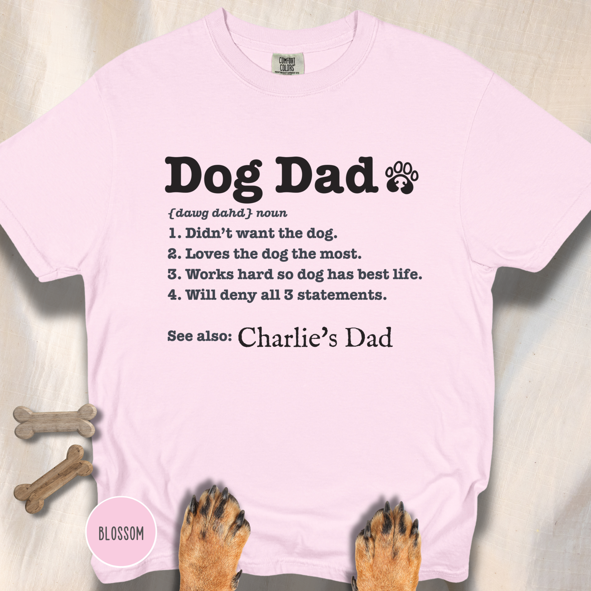 Personalized Dog Dad Definition T-shirt