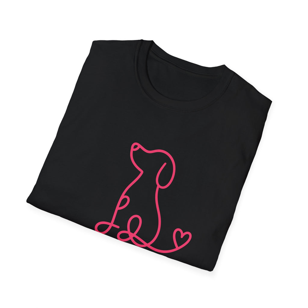 Doodle Dog-pink- T-shirt