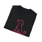 Doodle Dog-pink- T-shirt