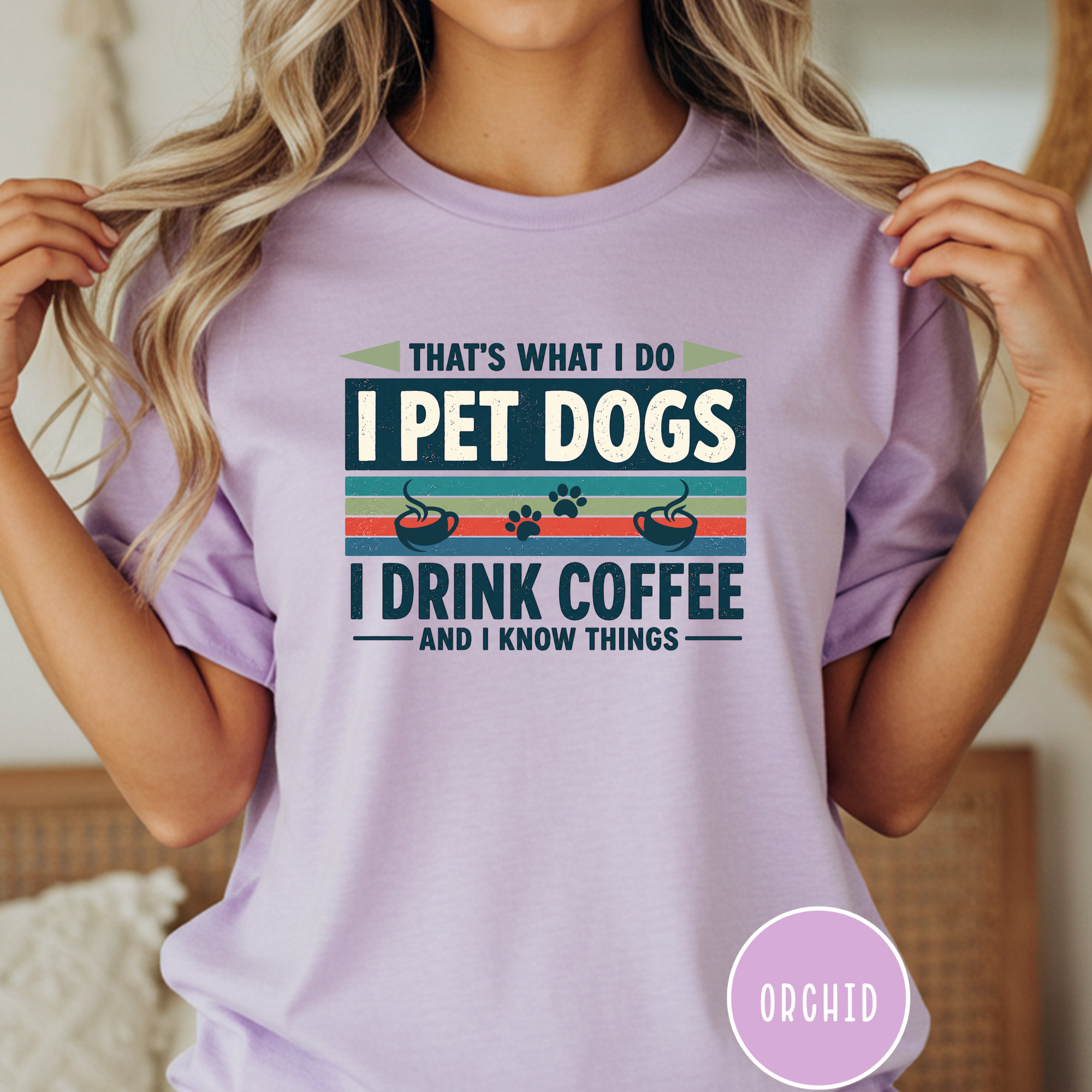 I Drink Coffee and Pet Dogs T-shirt