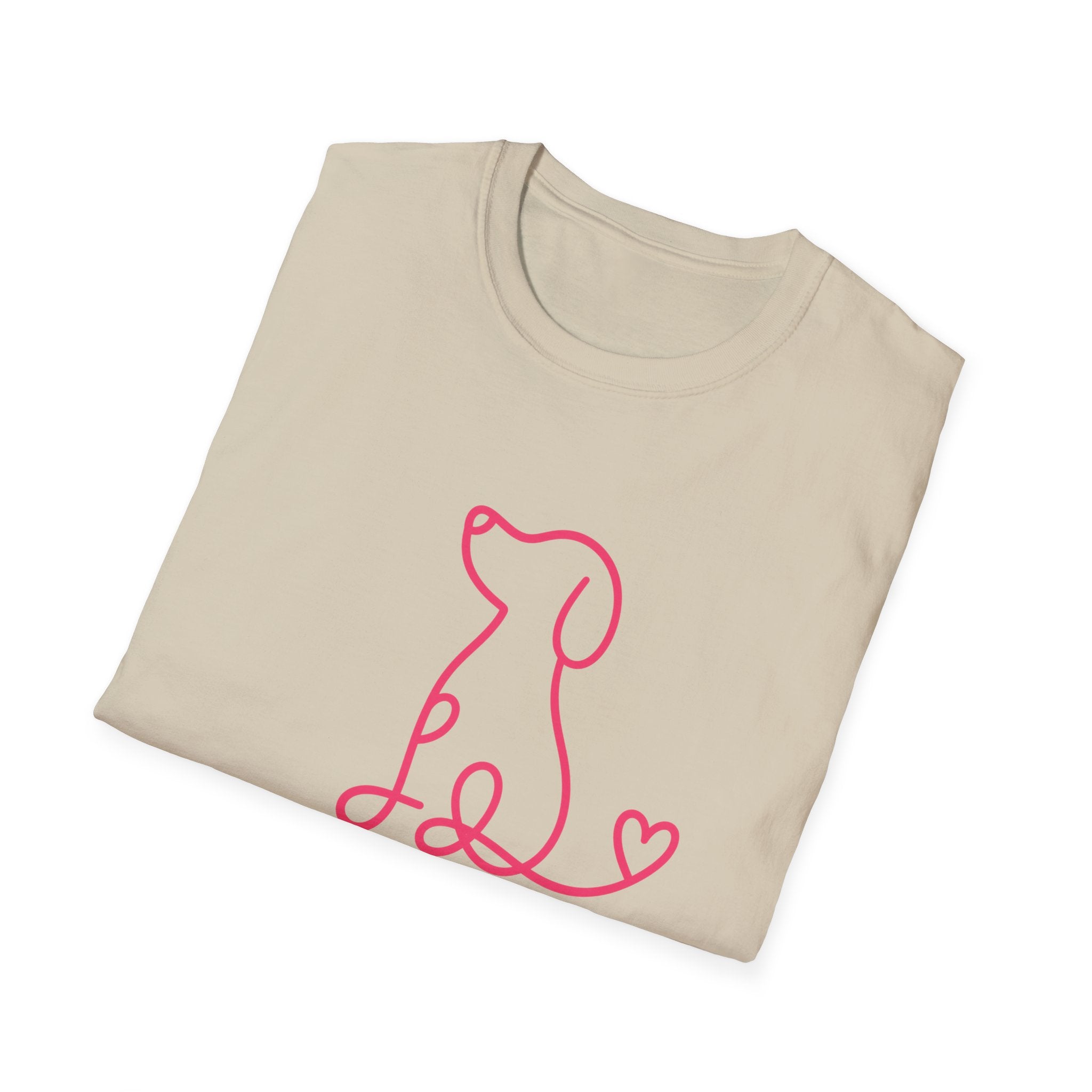 Doodle Dog-pink- T-shirt