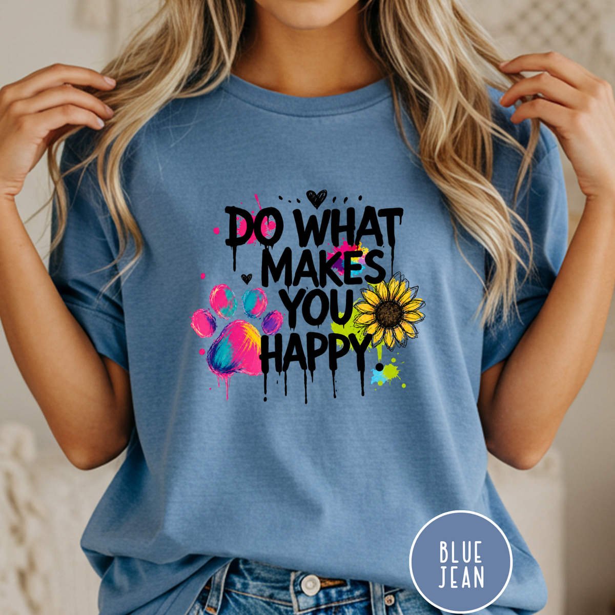 Do What Makes You Happy Sunflower T-shirt