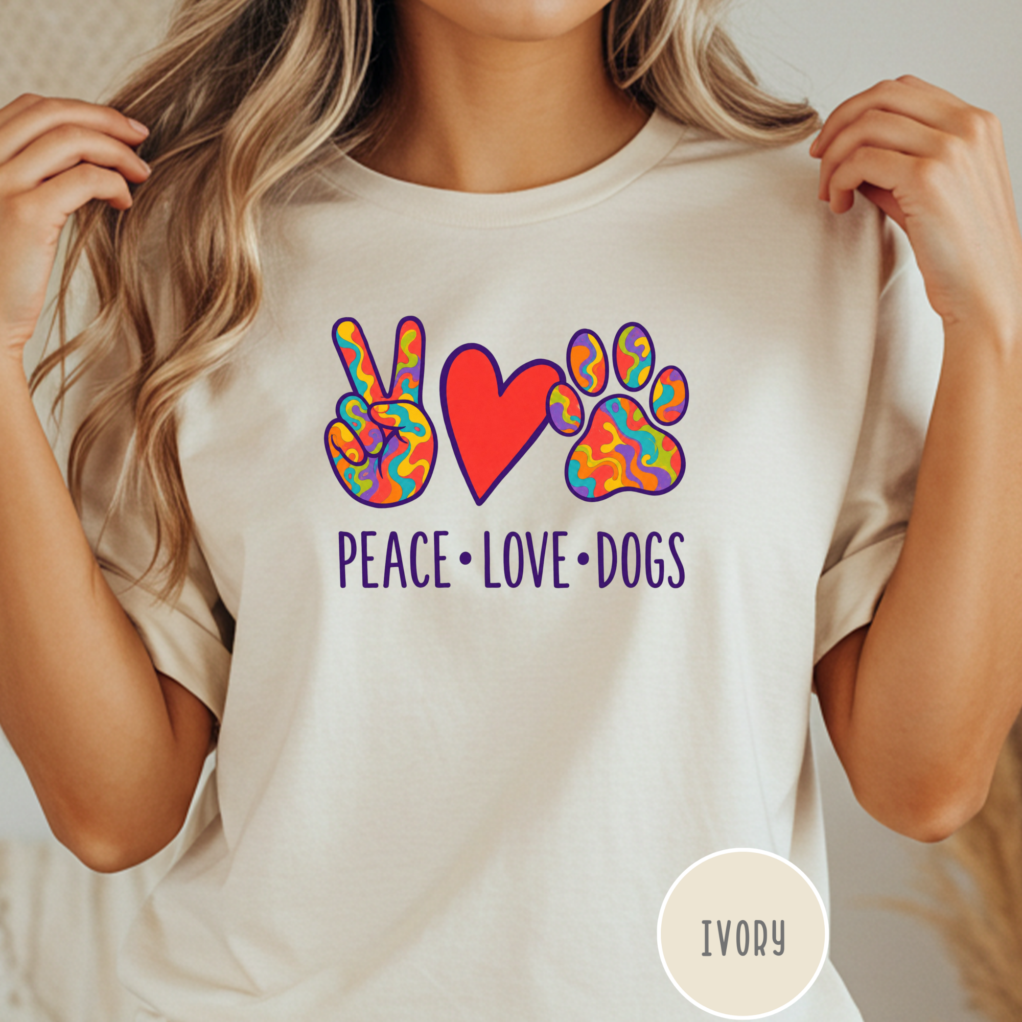 Peace Love Dogs T-shirt