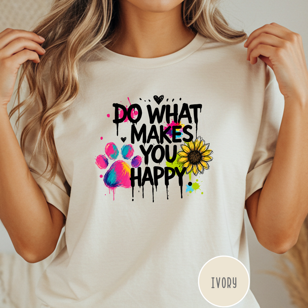 Do What Makes You Happy Sunflower T-shirt