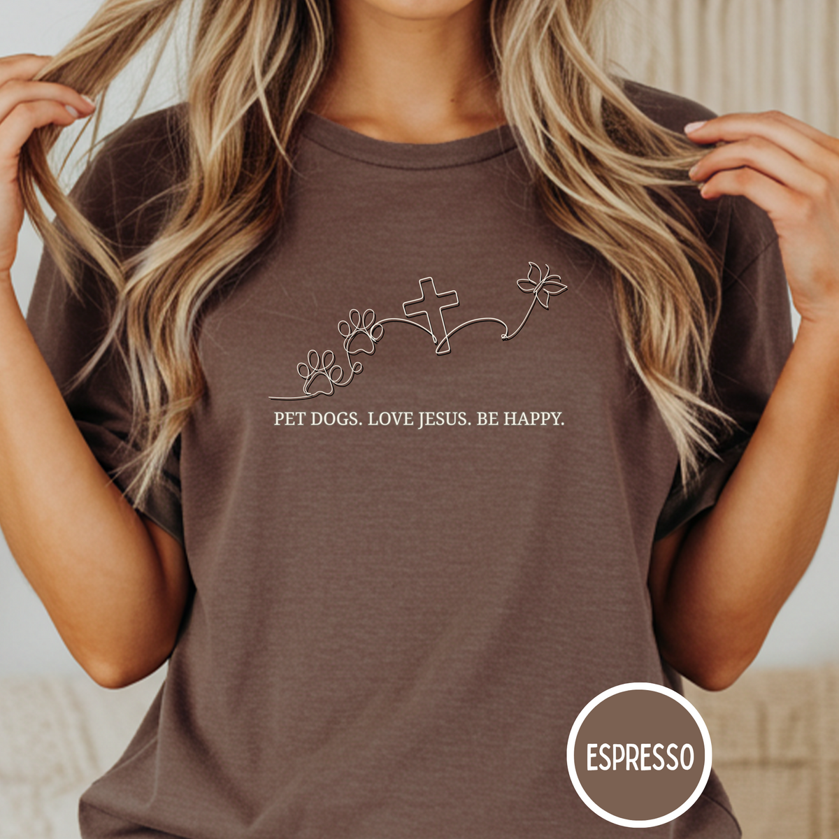 Pet Dogs, Love Jesus T-shirt