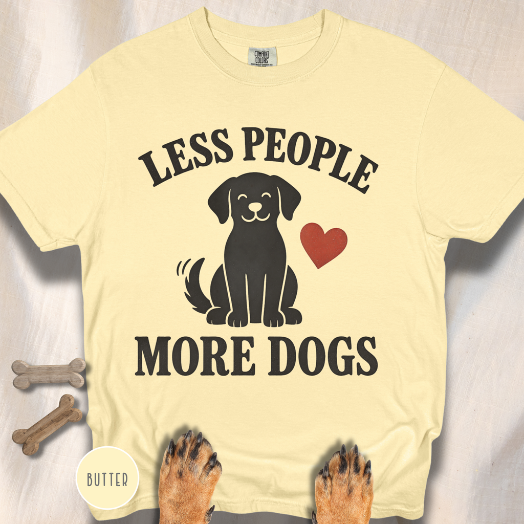 Less People More Dogs T-shirt