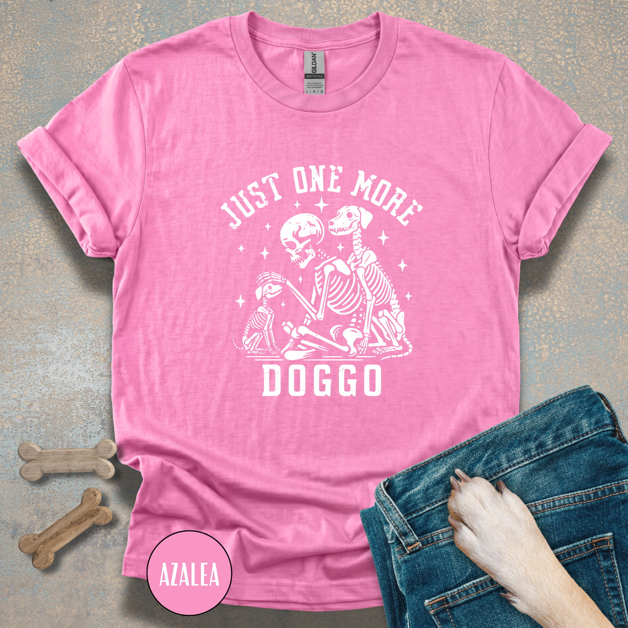 Just One More Doggo Tee | Skeleton Rescue Dog Lover T-shirt