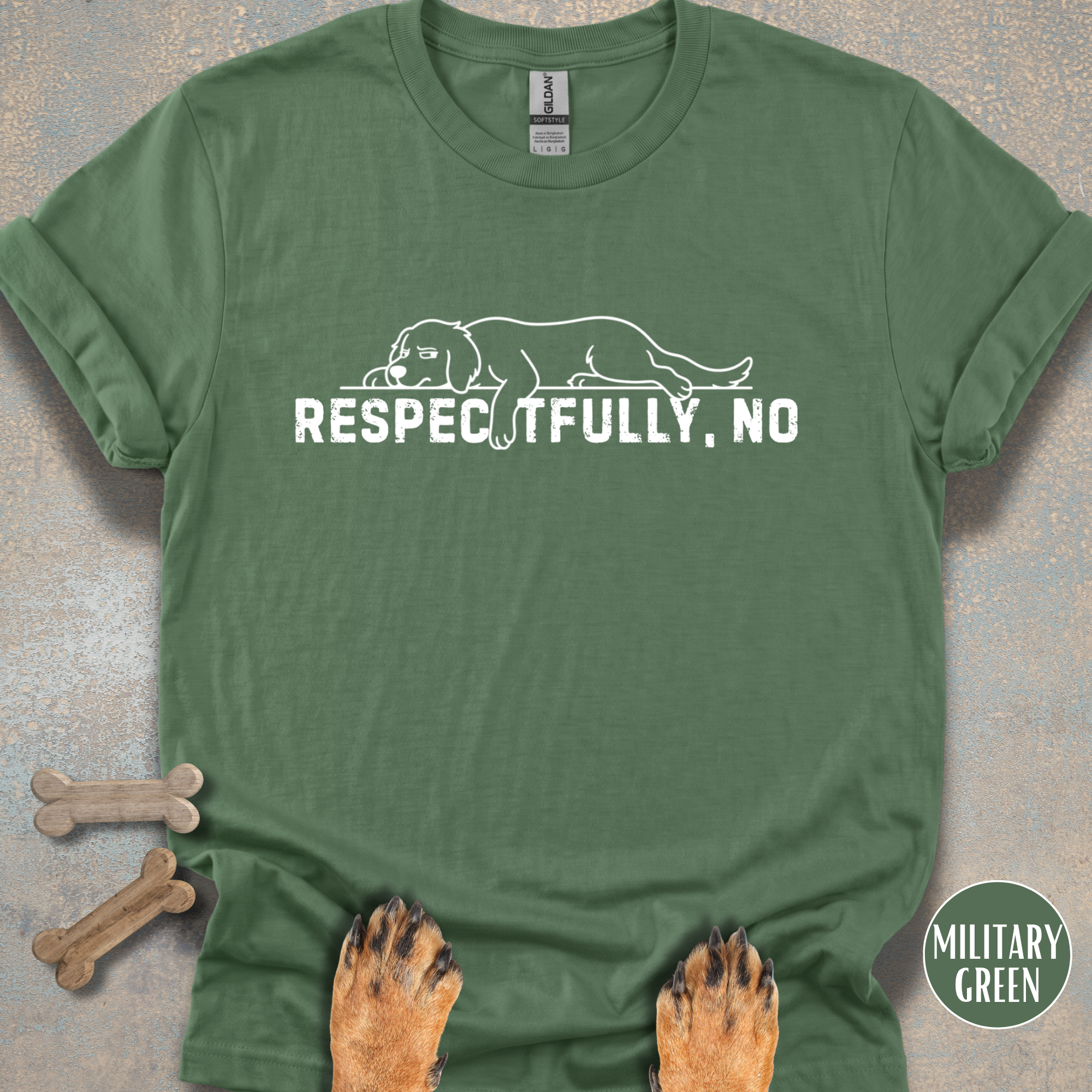 Respectfully, NO T-shirt