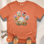 Meadow of Wildflowers Dog Paw T-Shirt