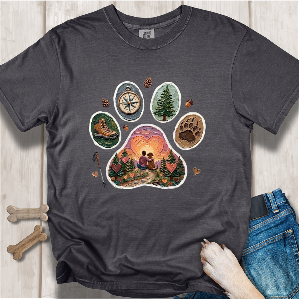 Adventure Buddy Dog Paw Comfort Colors T-Shirt