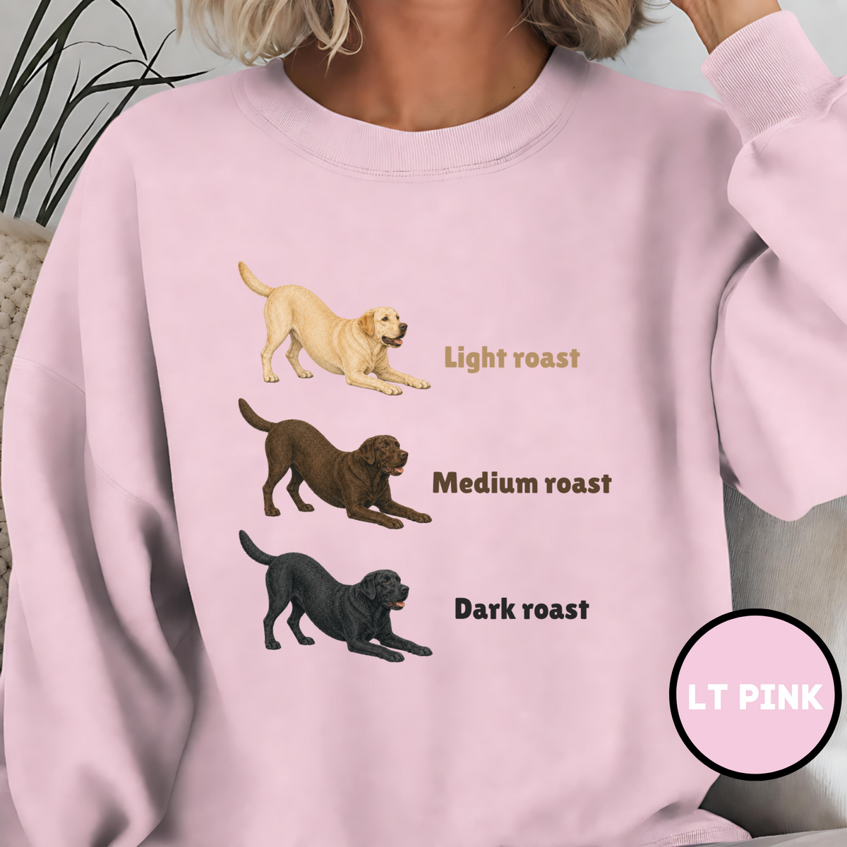 Coffee and a Lab Crewneck Sweatshirt