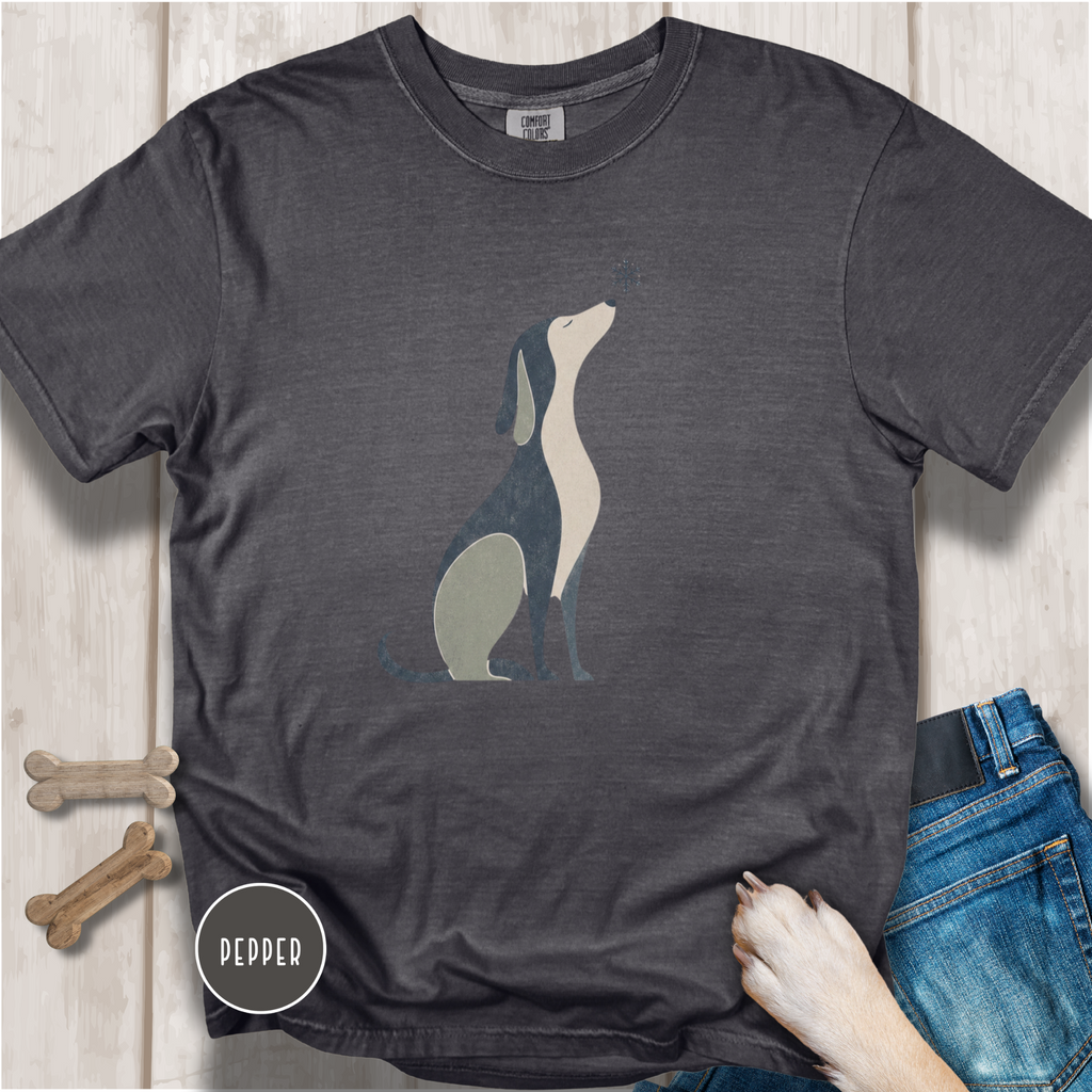 When the Snow Flies Dog T-shirt