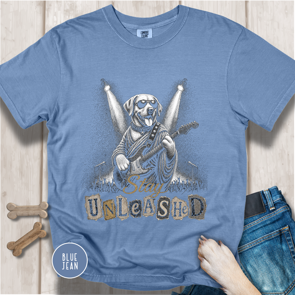 Labrador Retriever Stay Unleashed Vintage Bootleg T-shirt