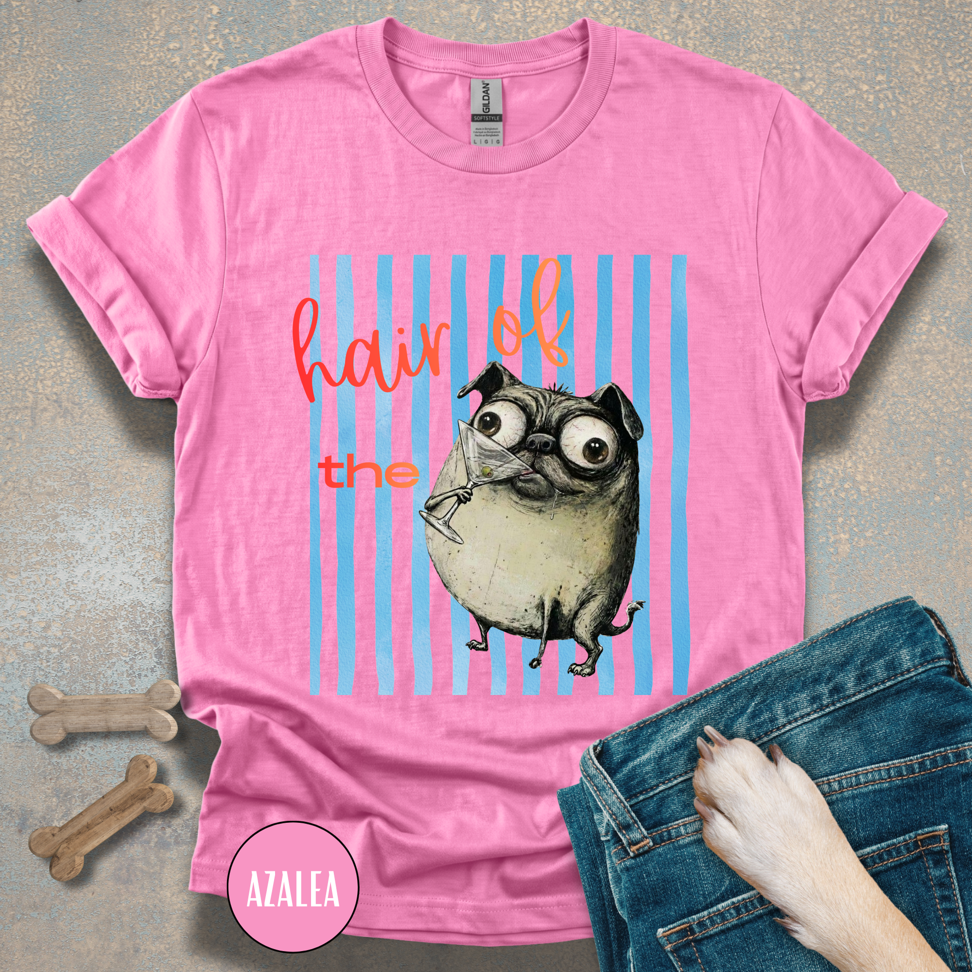 Hair of the Dog Pug Hangover T-Shirt