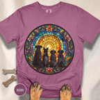 All The Dogs Victorian Stained Glass T-shirt