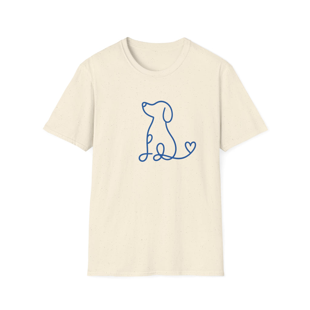 Doodle Dog-blue- T-shirt