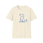 Doodle Dog-blue- T-shirt