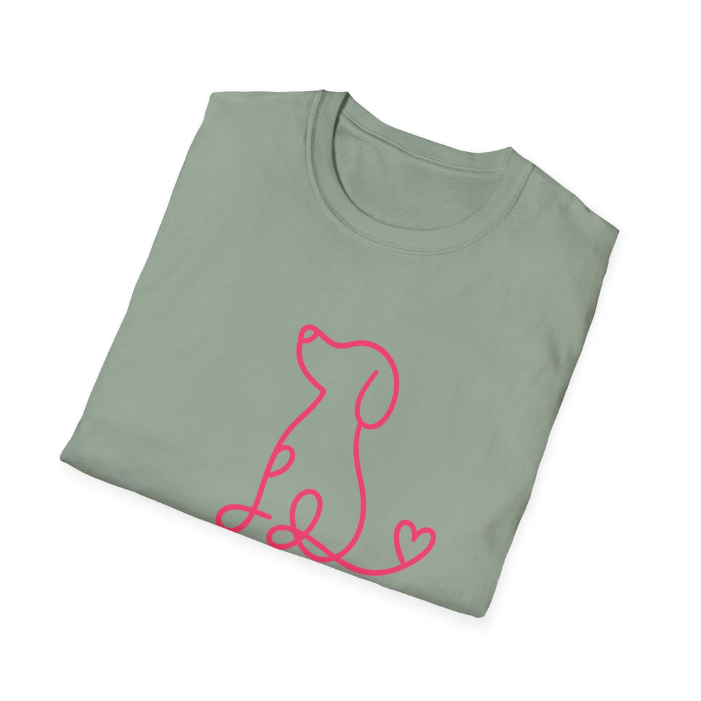 Doodle Dog-pink- T-shirt