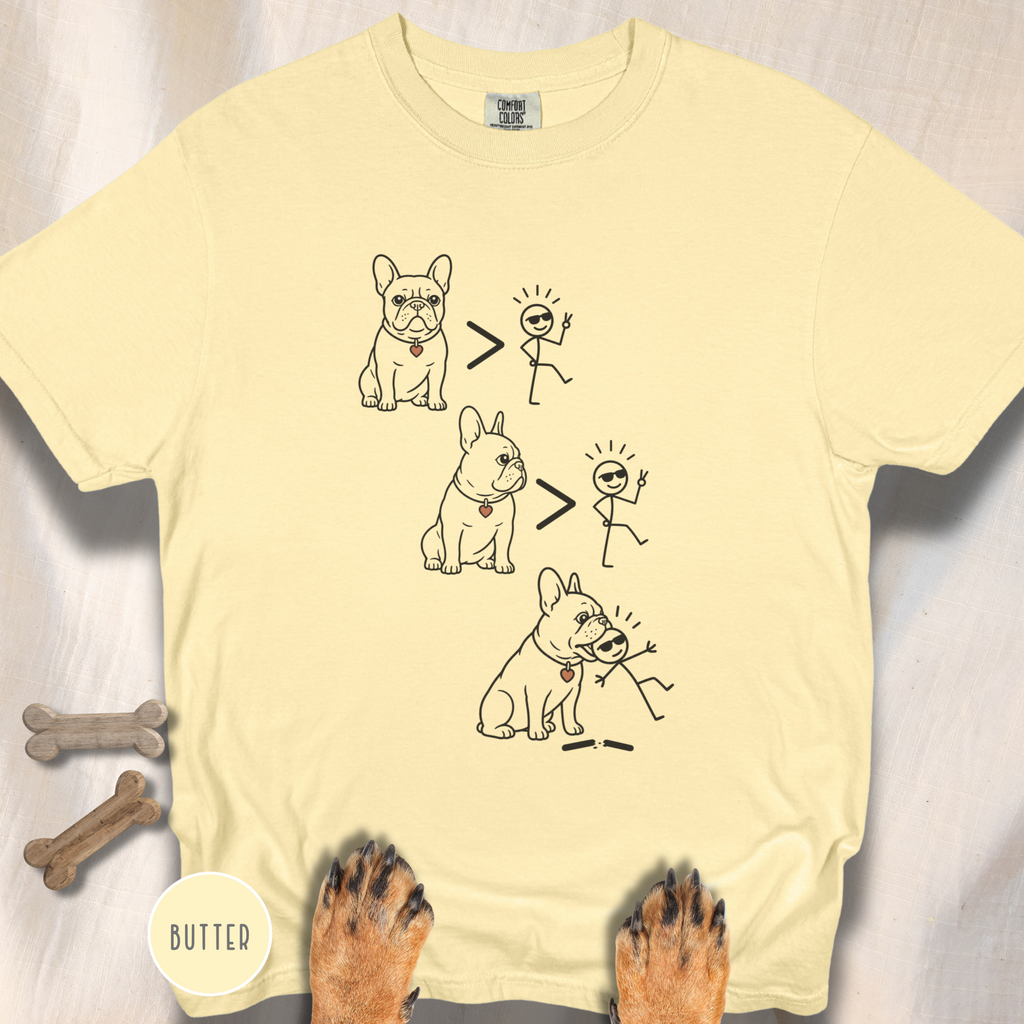 Frenchie > People Nom Nom  T-shirt