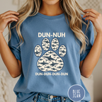 Shark Theme Song Paw Print T-shirt