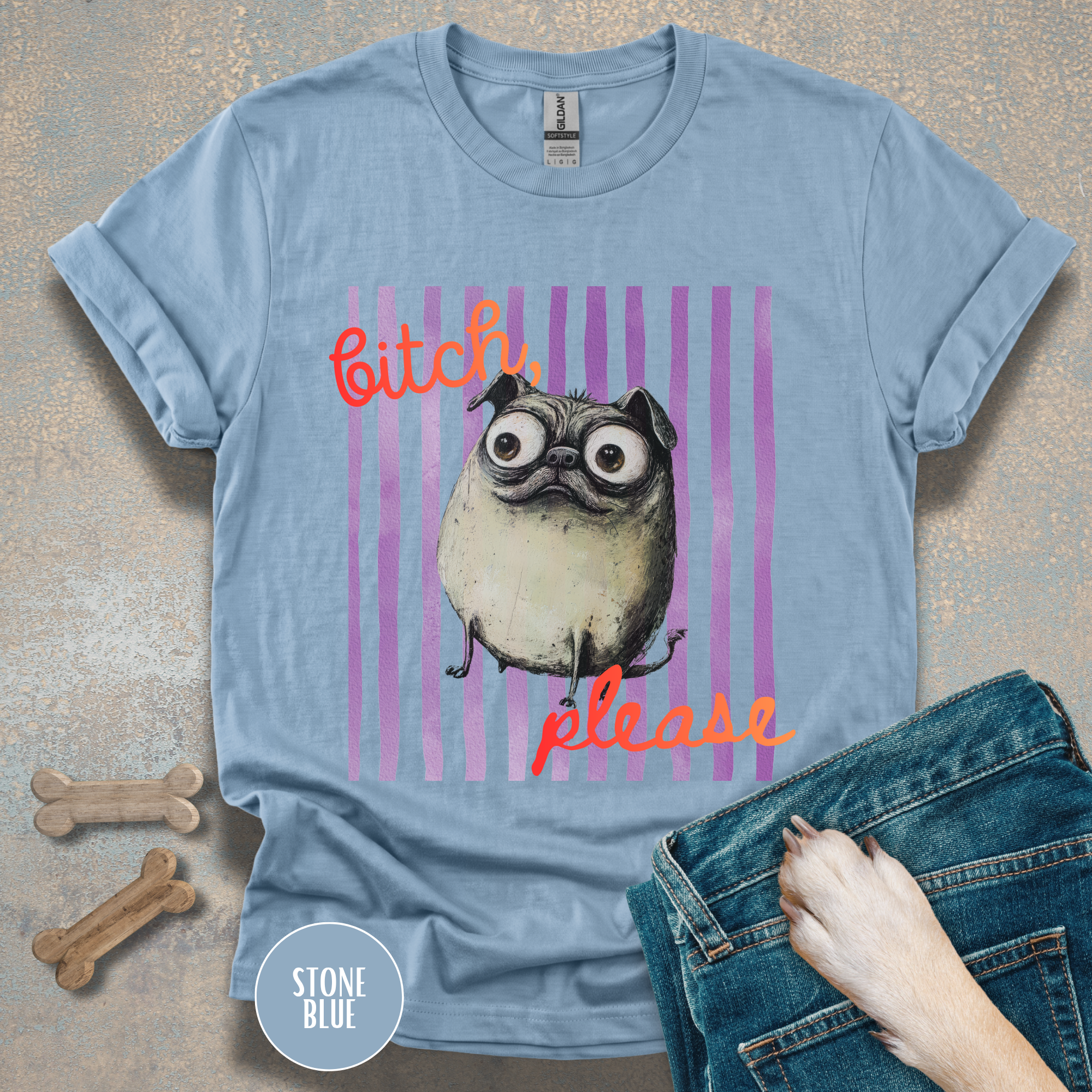 Funny Pug T-Shirt, Bitch Please Tee, My Pug is Judging You