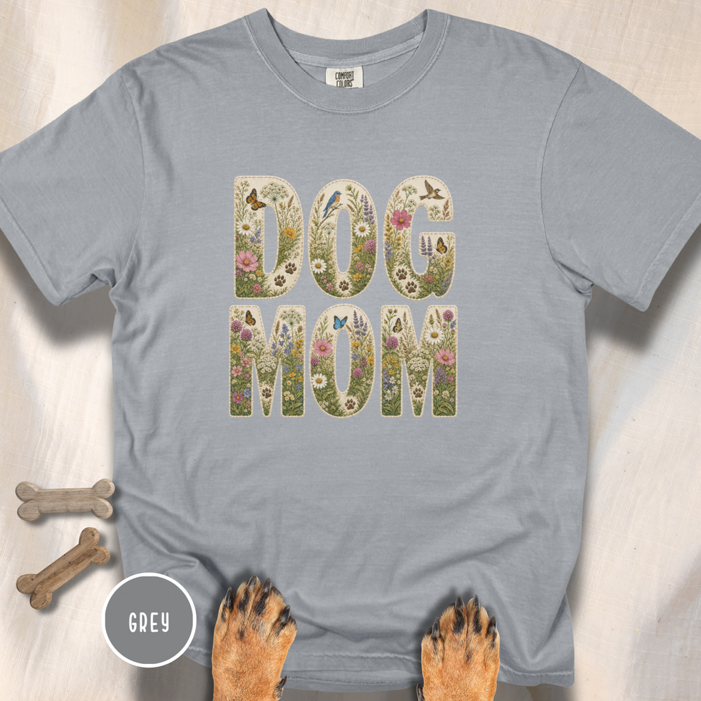 Wildflower Meadow Dog Mom T-shirt