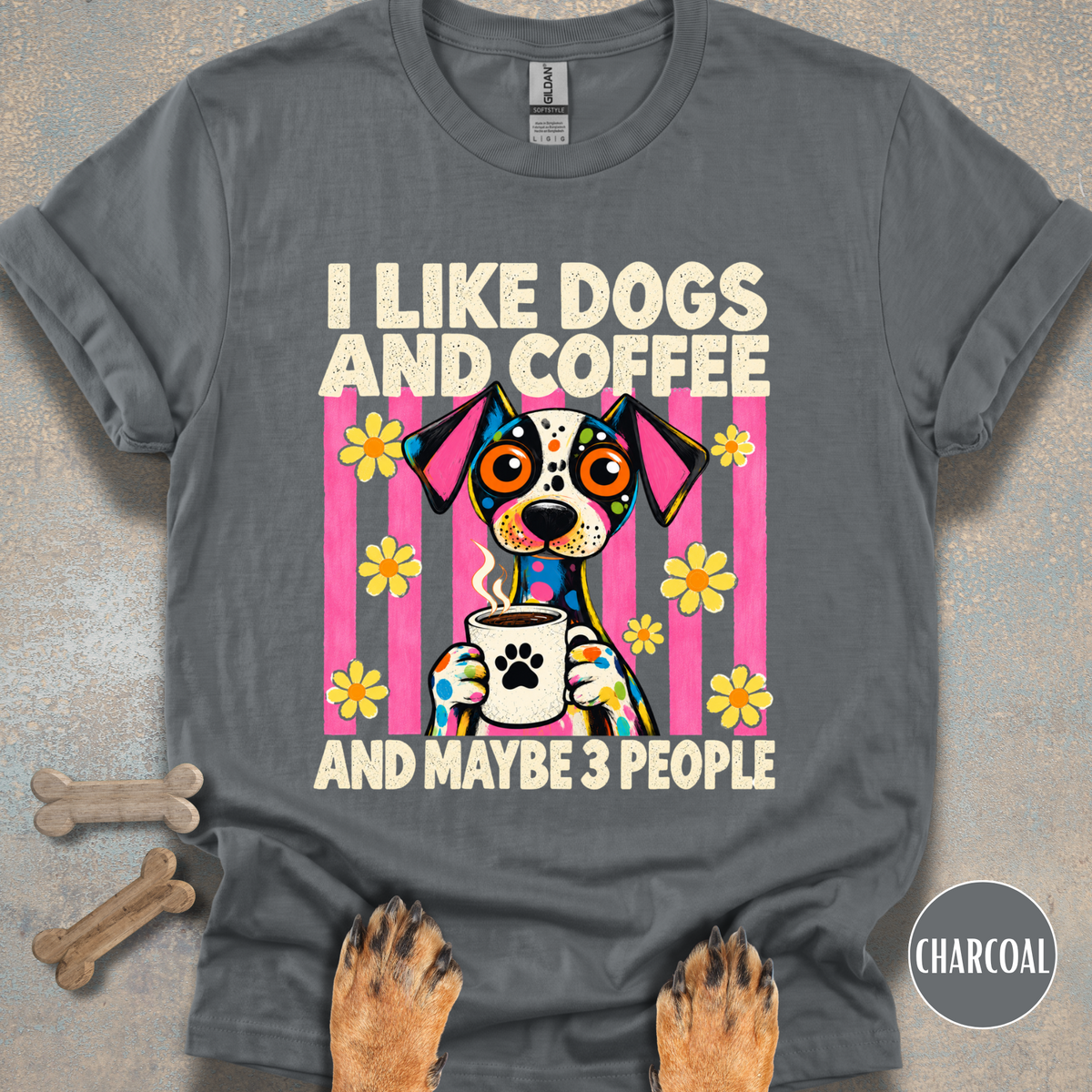 I Like Dogs & Coffee T-shirt