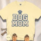 Dog Mom Faux Chenille Varsity T-Shirt