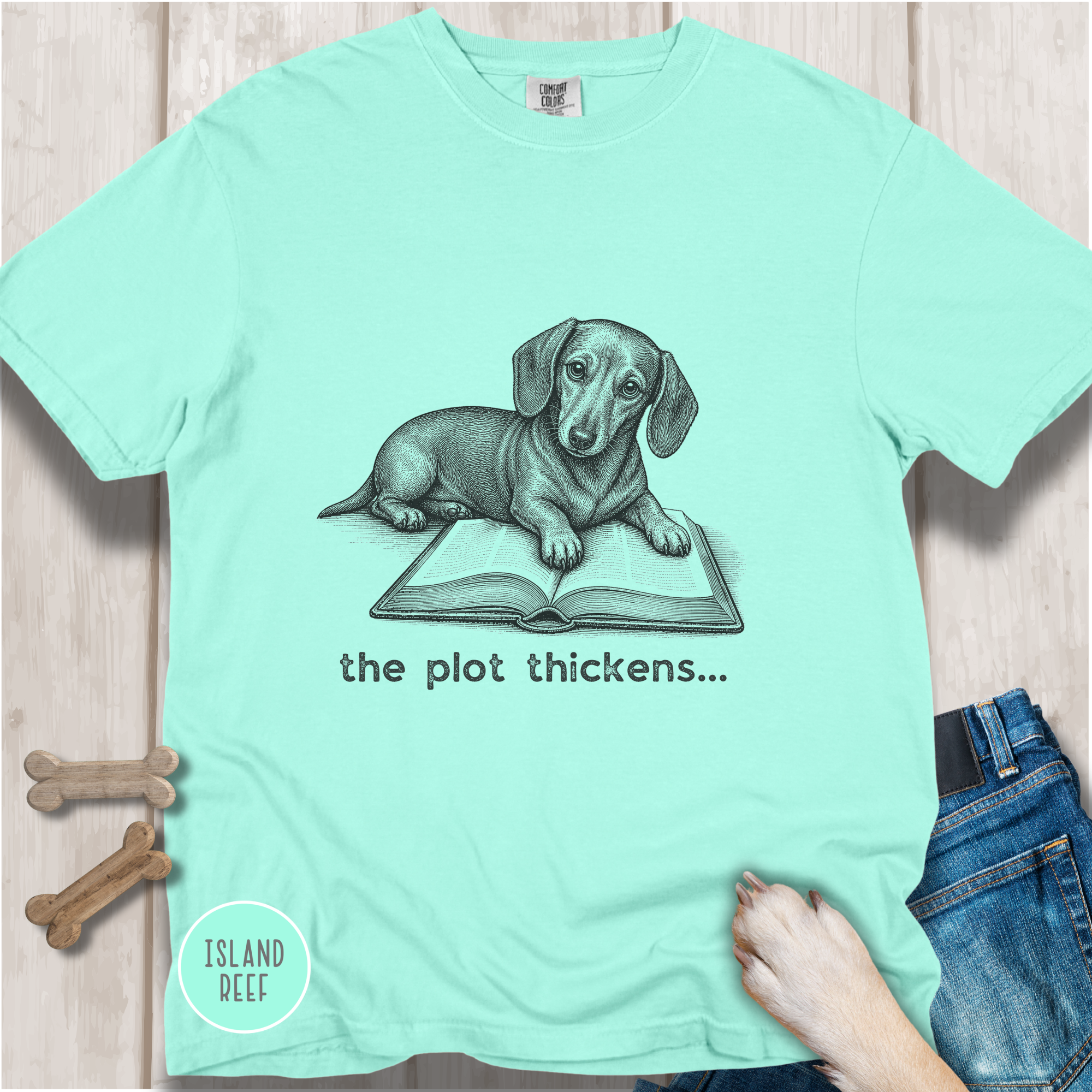 Dachshund The Plot Thickens T-shirt