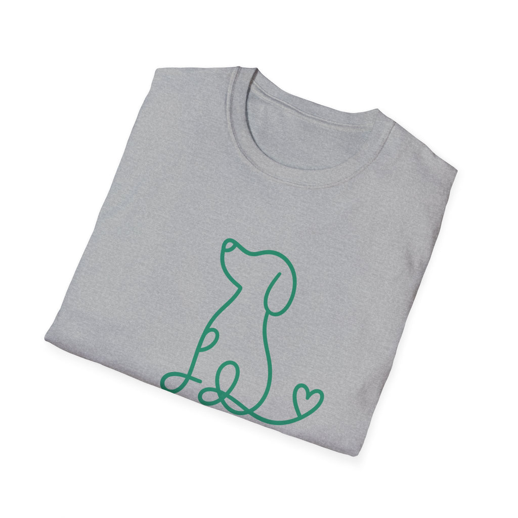 Doodle Dog-green- T-shirt