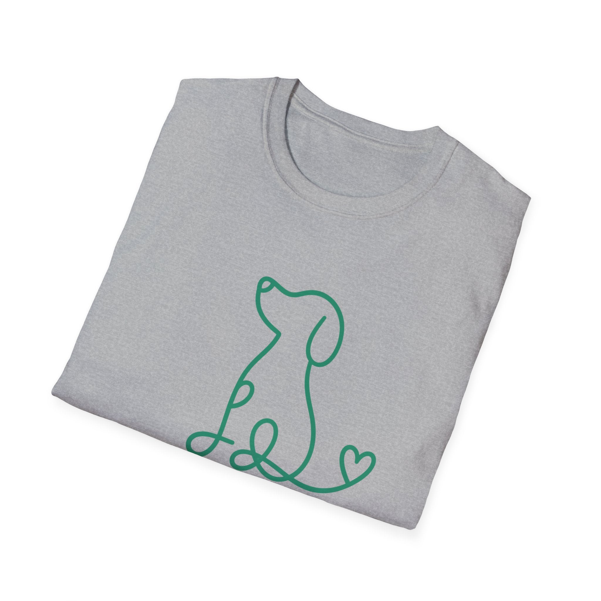 Doodle Dog-green- T-shirt