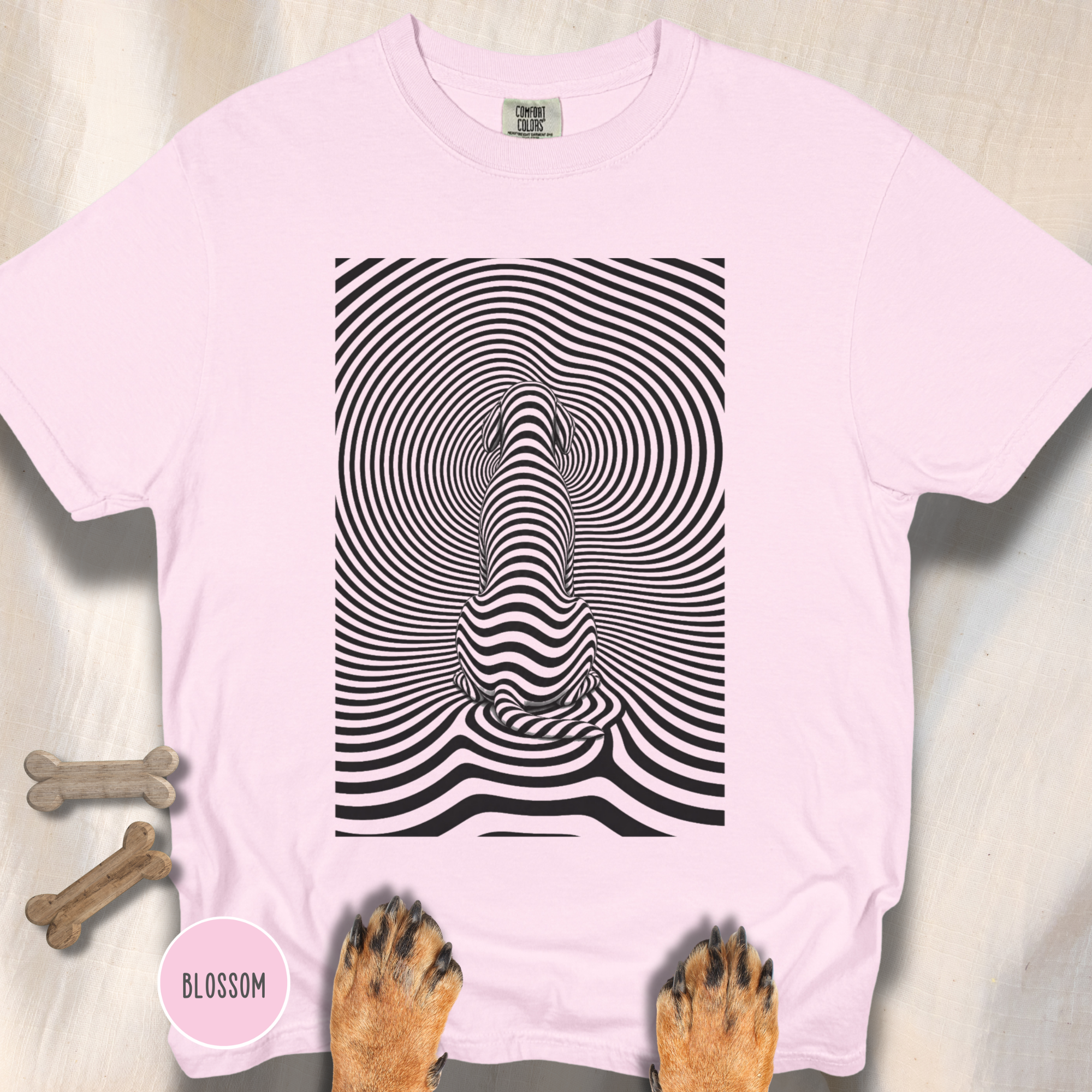 Gazing into Eternity Optical Art T-shirt