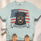 Rottweiler American Made USA flag T-shirt