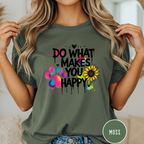 Do What Makes You Happy Sunflower T-shirt