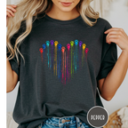 Paw Print Paint Heart T-shirt
