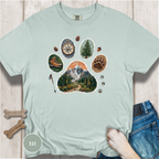 Trail Dog Paw Comfort Colors T-Shirt
