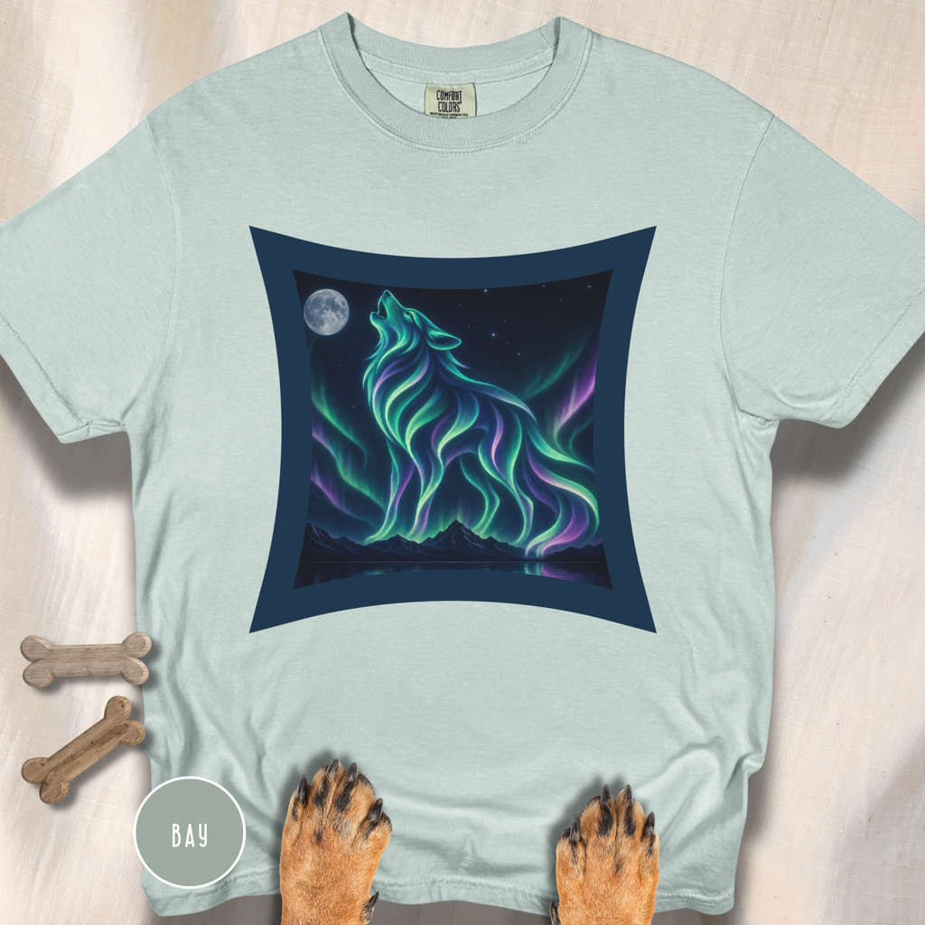 Aurora Borealis Wolf  T-Shirt