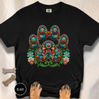 Groovy Mandela Paw Print T-shirt