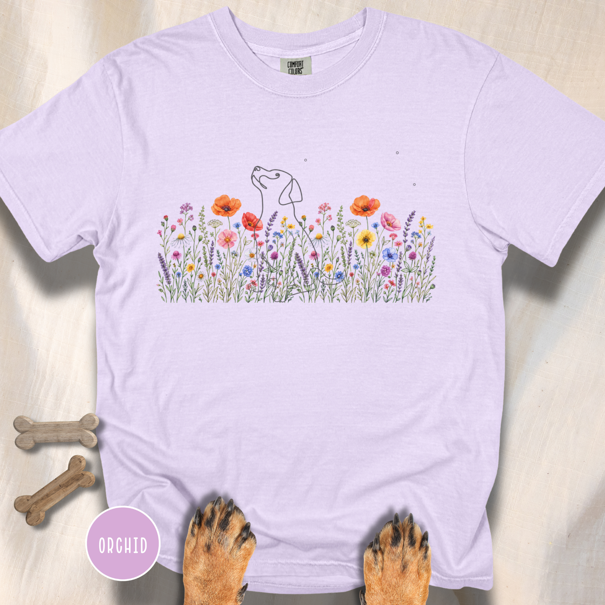 Among the Flowers and the Stars  T-shirt