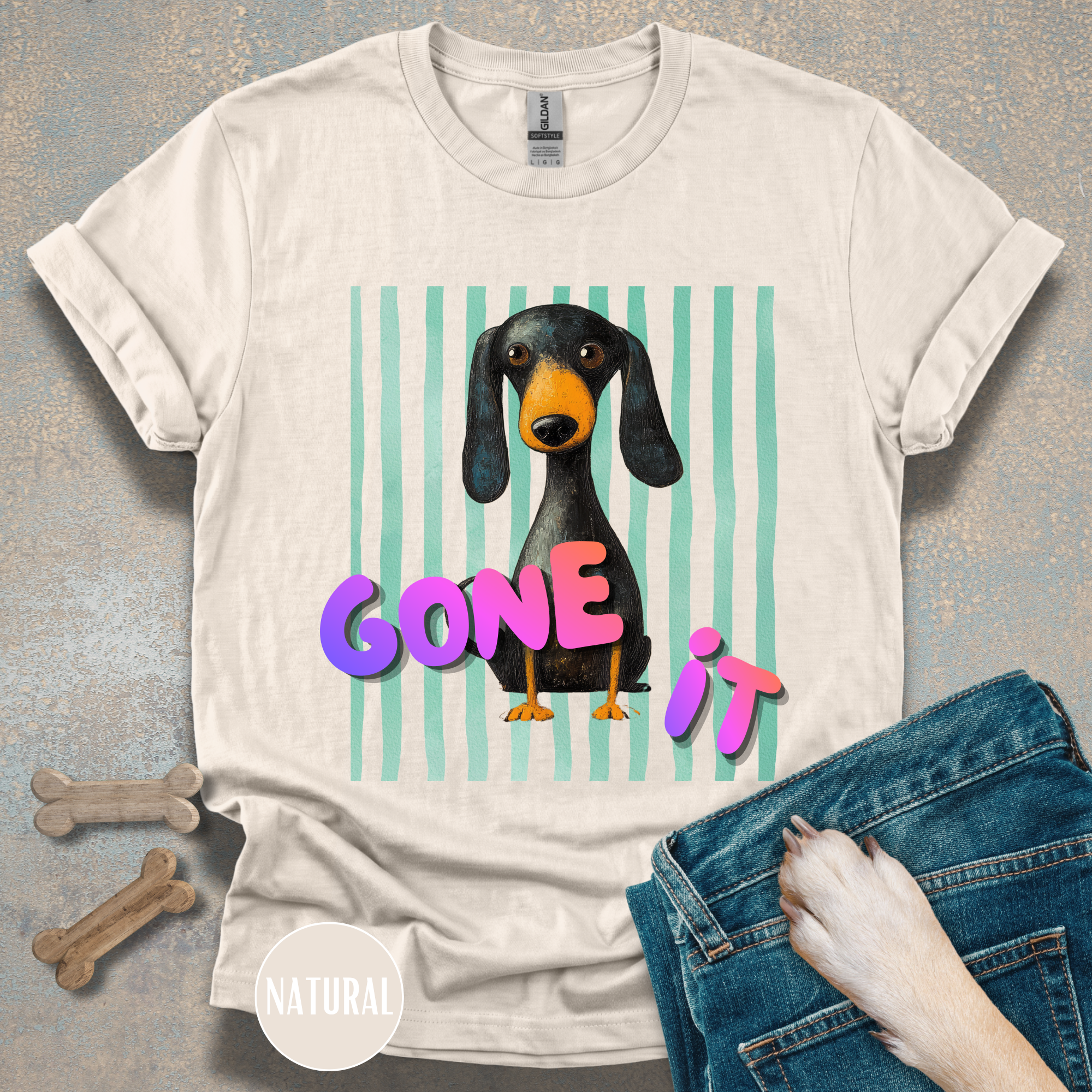Dog Gone It Dachshund Graphic T-Shirt