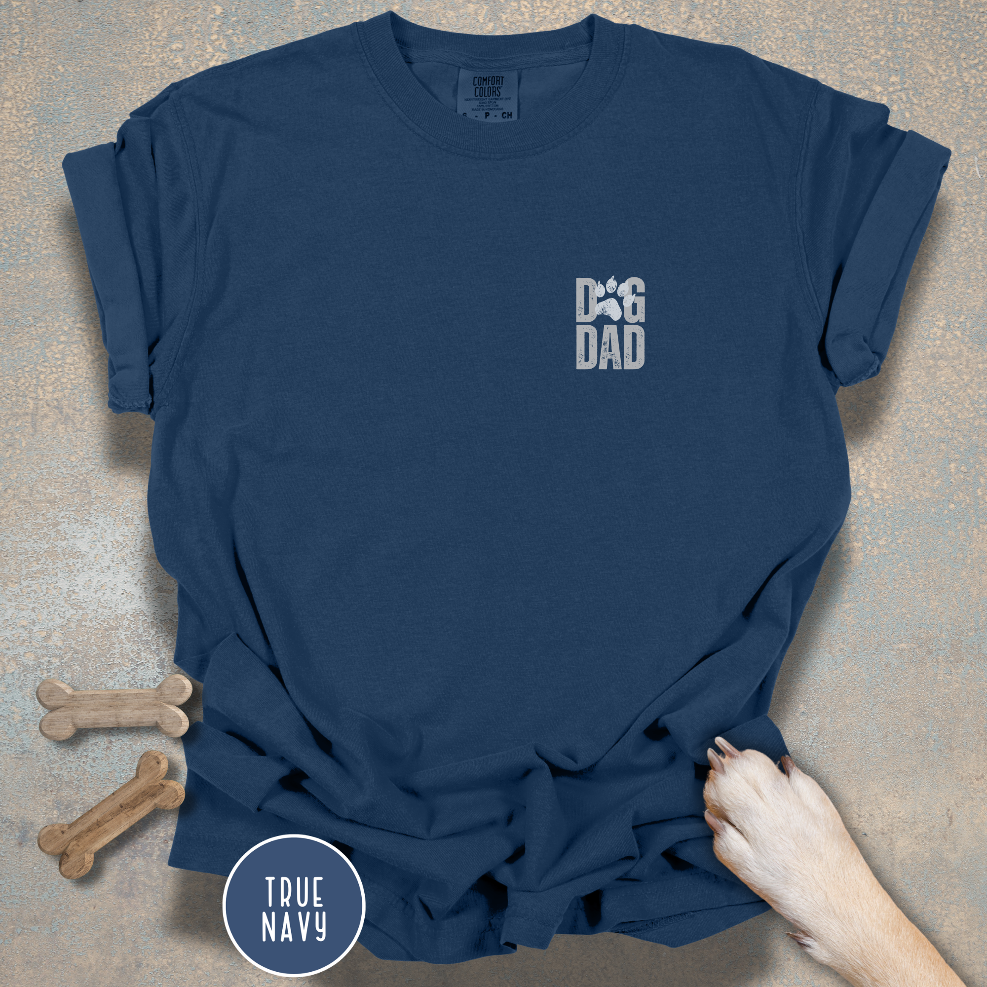 Personalized Best Dog Dad Ever Comfort Colors T-Shirt