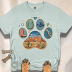 Western Desert Cowboy Paw Print T-Shirt
