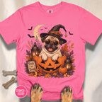 Pug in a Jack-o-Lantern T-shirt