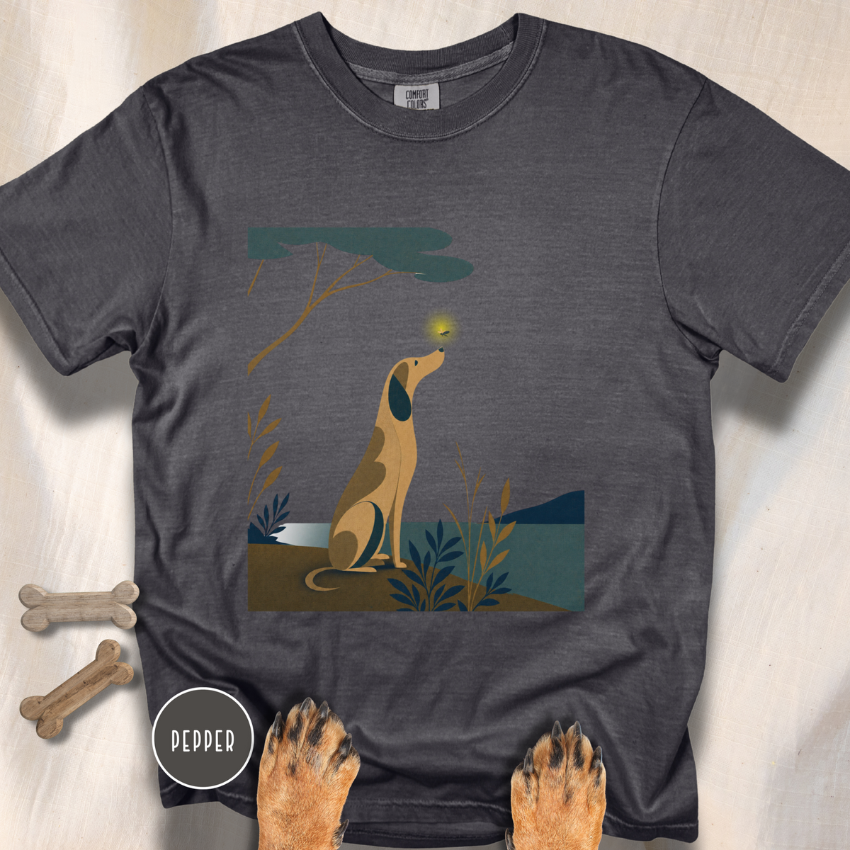 A Dog and a Firefly T-shirt