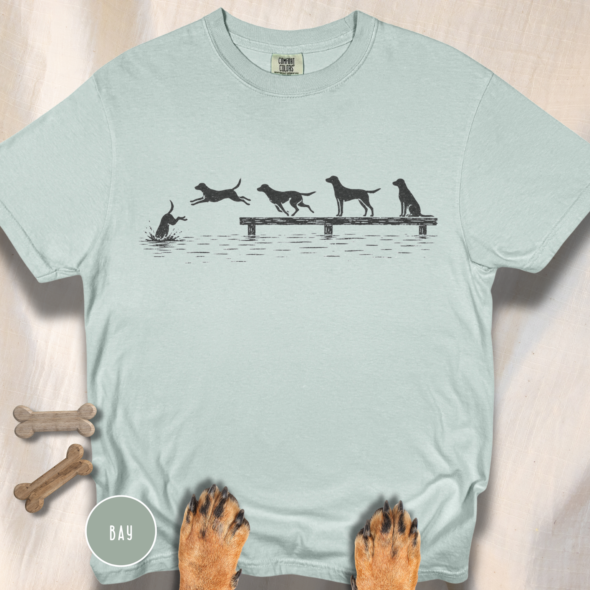 Dock Diving Dog T-Shirt