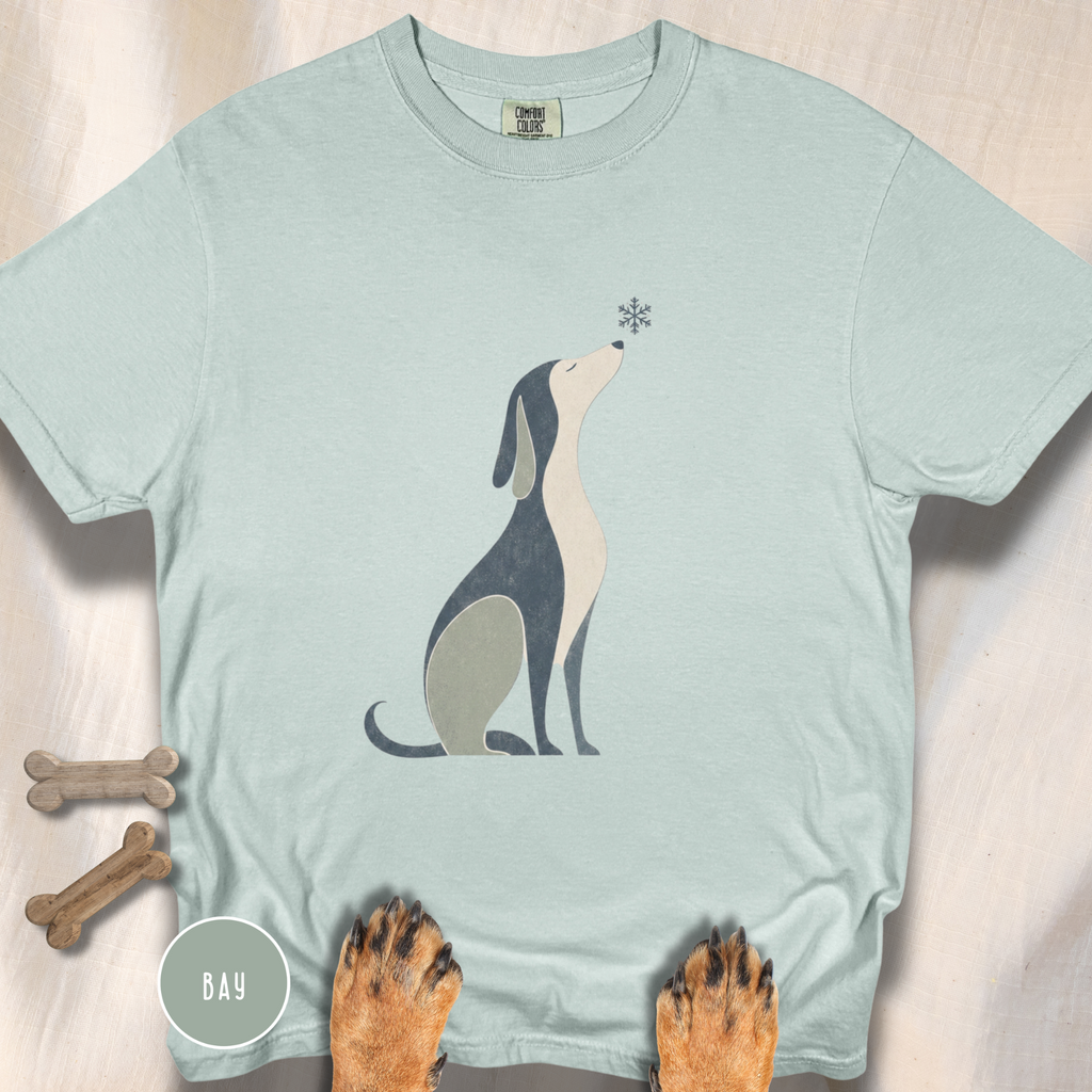 When the Snow Flies Dog T-shirt