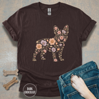 Floral French Bulldog T-Shirt