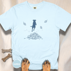 Leaf Pile Dog  T-Shirt