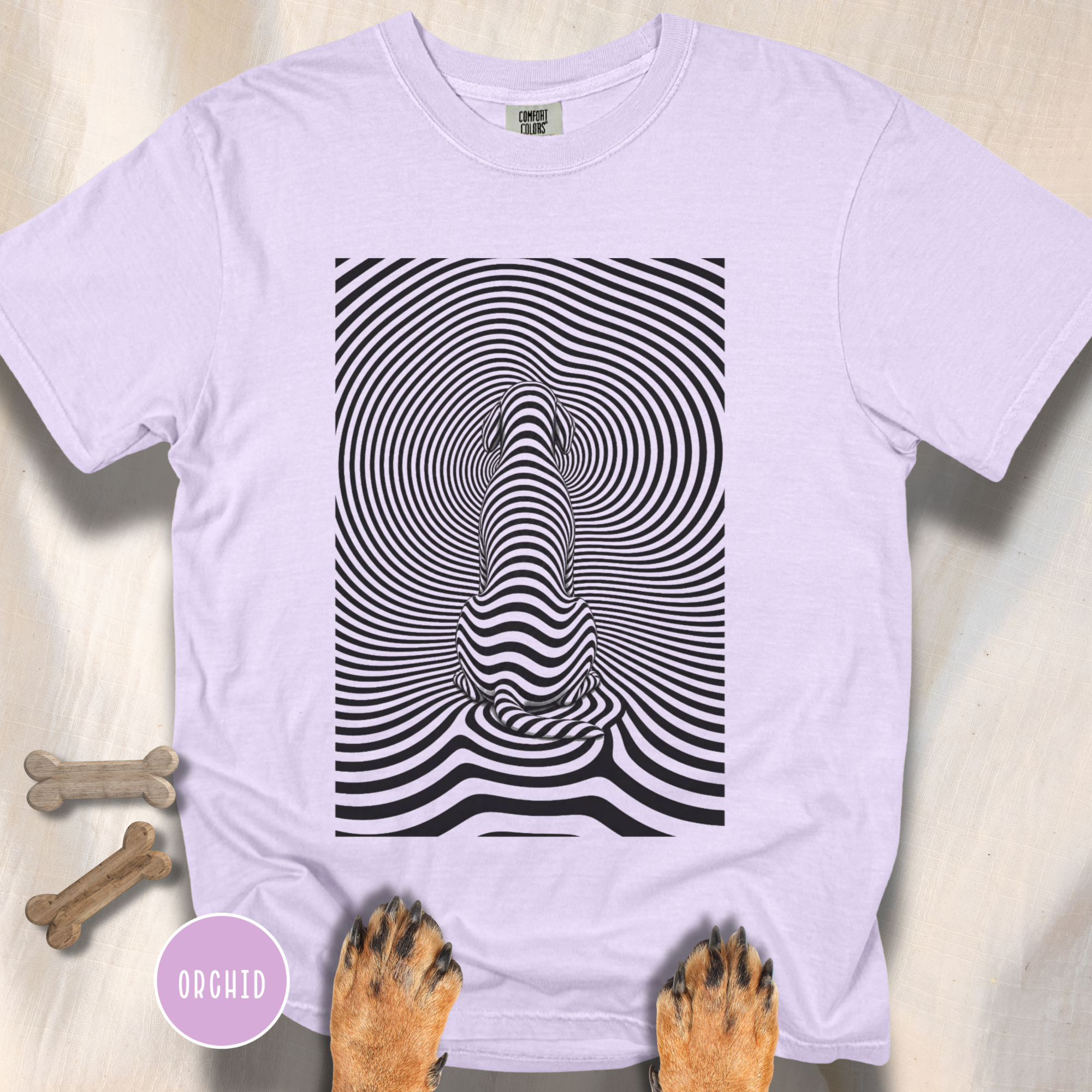 Gazing into Eternity Optical Art T-shirt