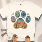 Western Desert Cowboy Paw Print T-Shirt